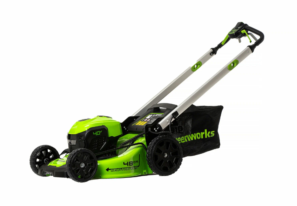 Газонокосилка аккумуляторная Greenworks GD40LM48SP, 48 см, самоходная. Обзор: плюсы и минусы